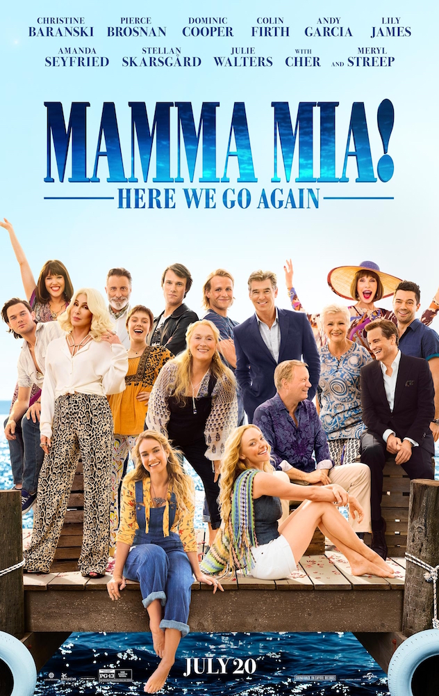 Omslag till filmen: Mamma Mia! Here We Go Again